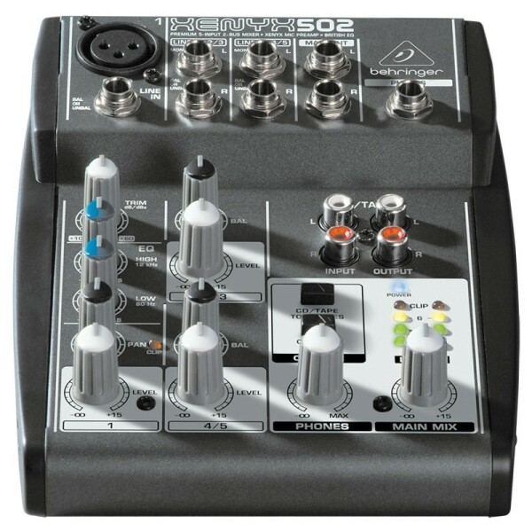 mixer audio behringer xenyx 502