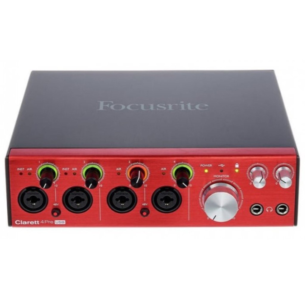 Focusrite Clarett 4Pre USB, Interfata audio