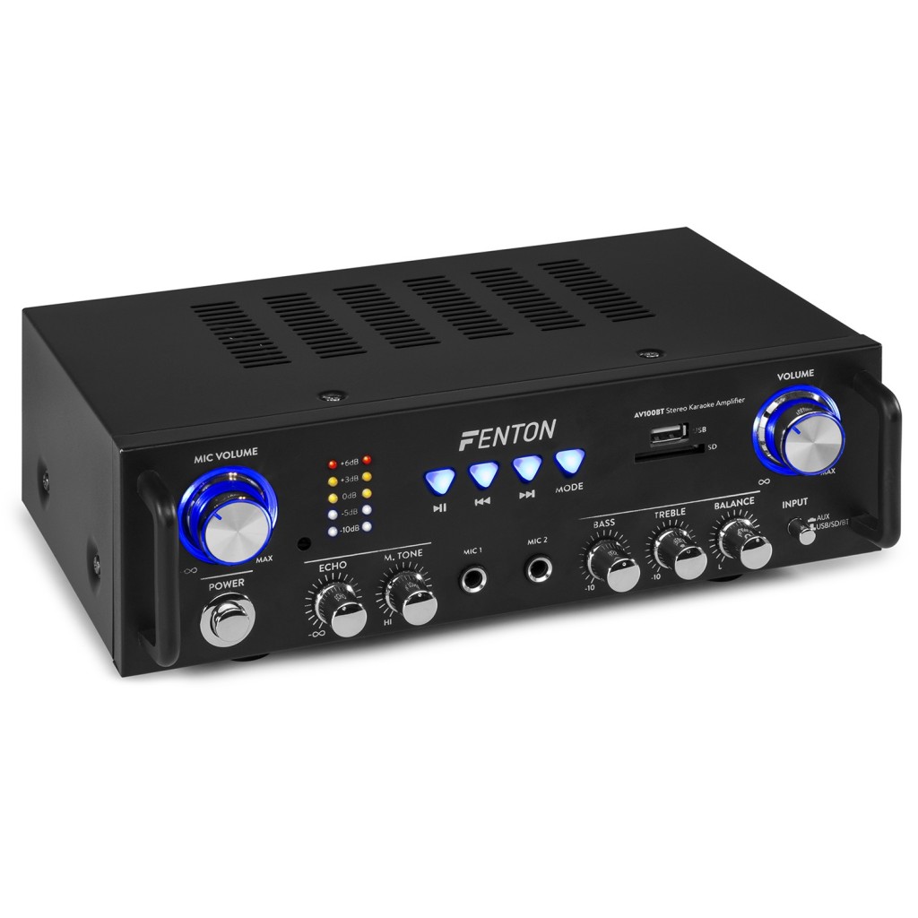 Statie Karaoke Stereo Hi-Fi 2x50W Bluetooth/USB/SD,Fenton AV100BT