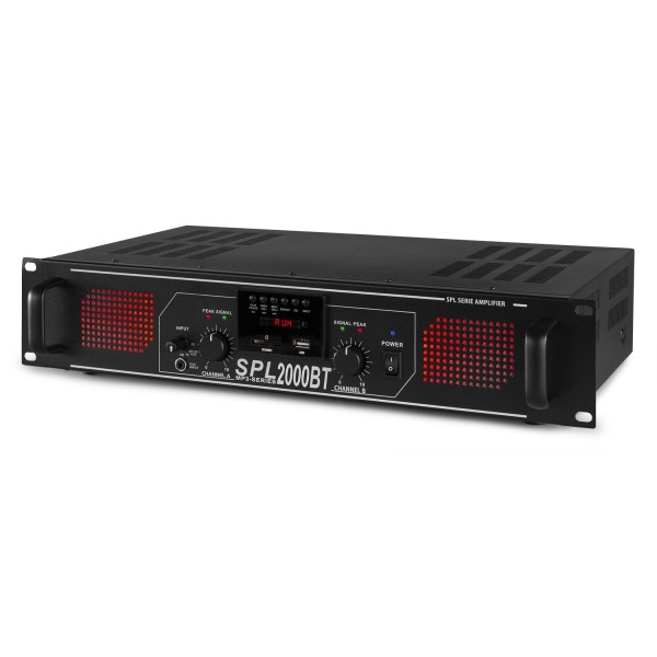 Amplificator audio Skytec SPL 2000 BT MP3, 2x1000W, Bluetooth