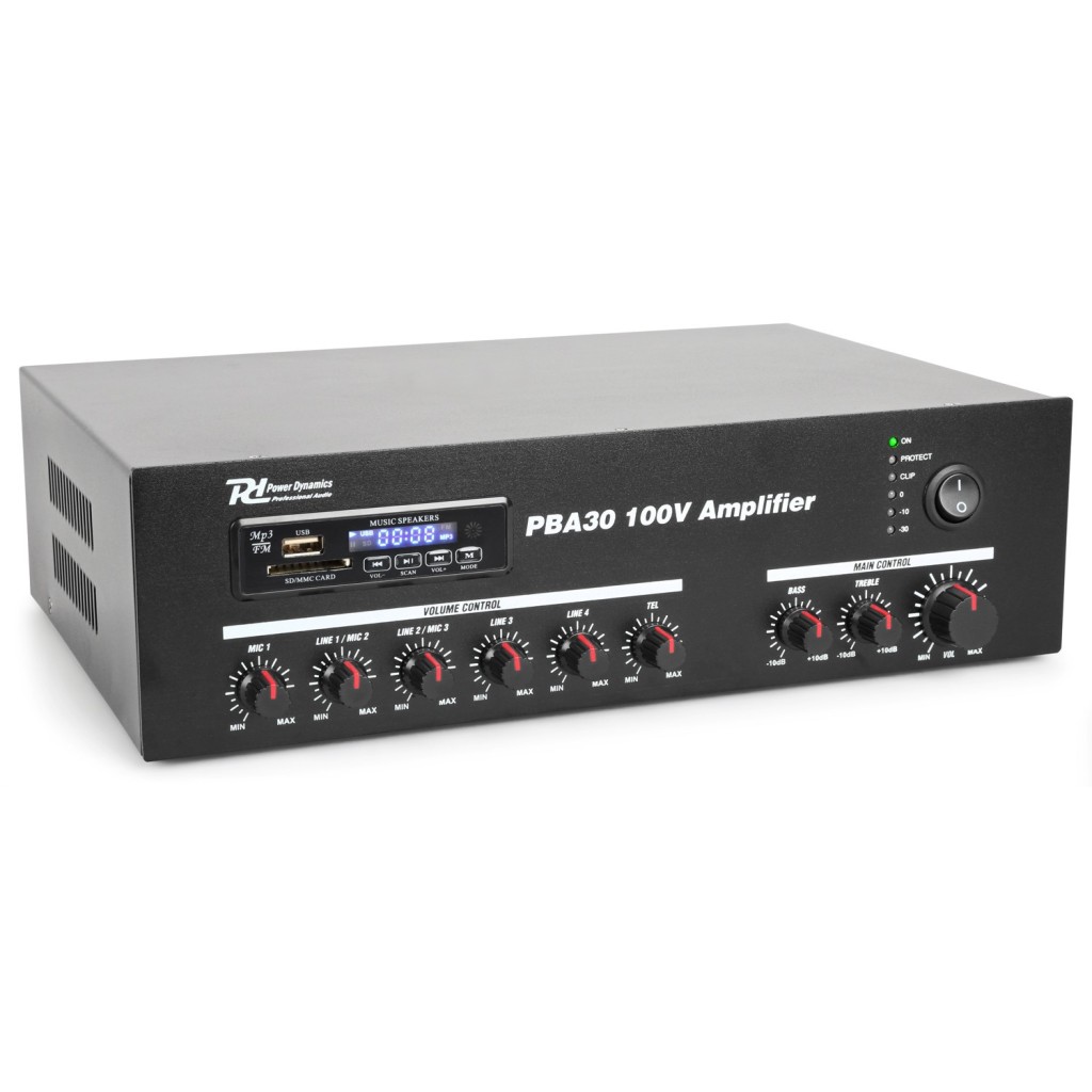 Amplificator 100V Power Dynamics PBA30, bluetooth, FM, 30W