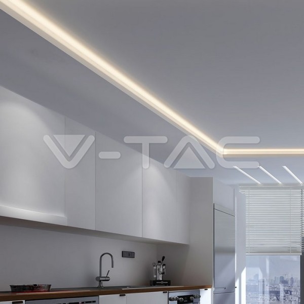 Banda LED V-TAC VT-3528 Alb Cald,60 LED pe metru, de interior