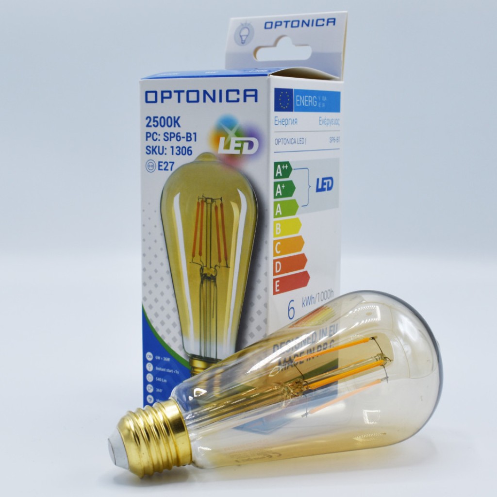 Bec Filament LED Optonica, Alb Cald