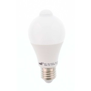 Bec LED cu Senzor de Miscare WELL 12W E27, Alb Rece