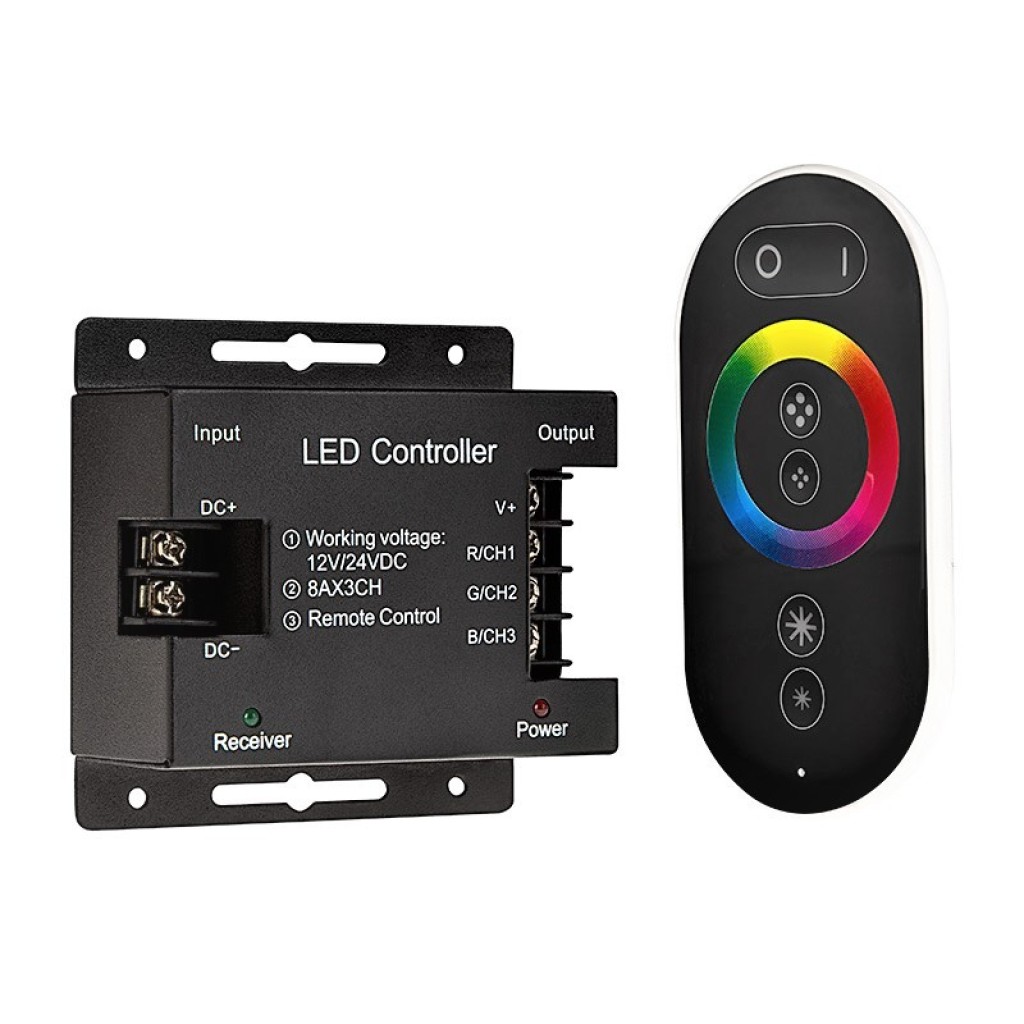 Controler RGB cu telecomanda pentru banda LED 18A