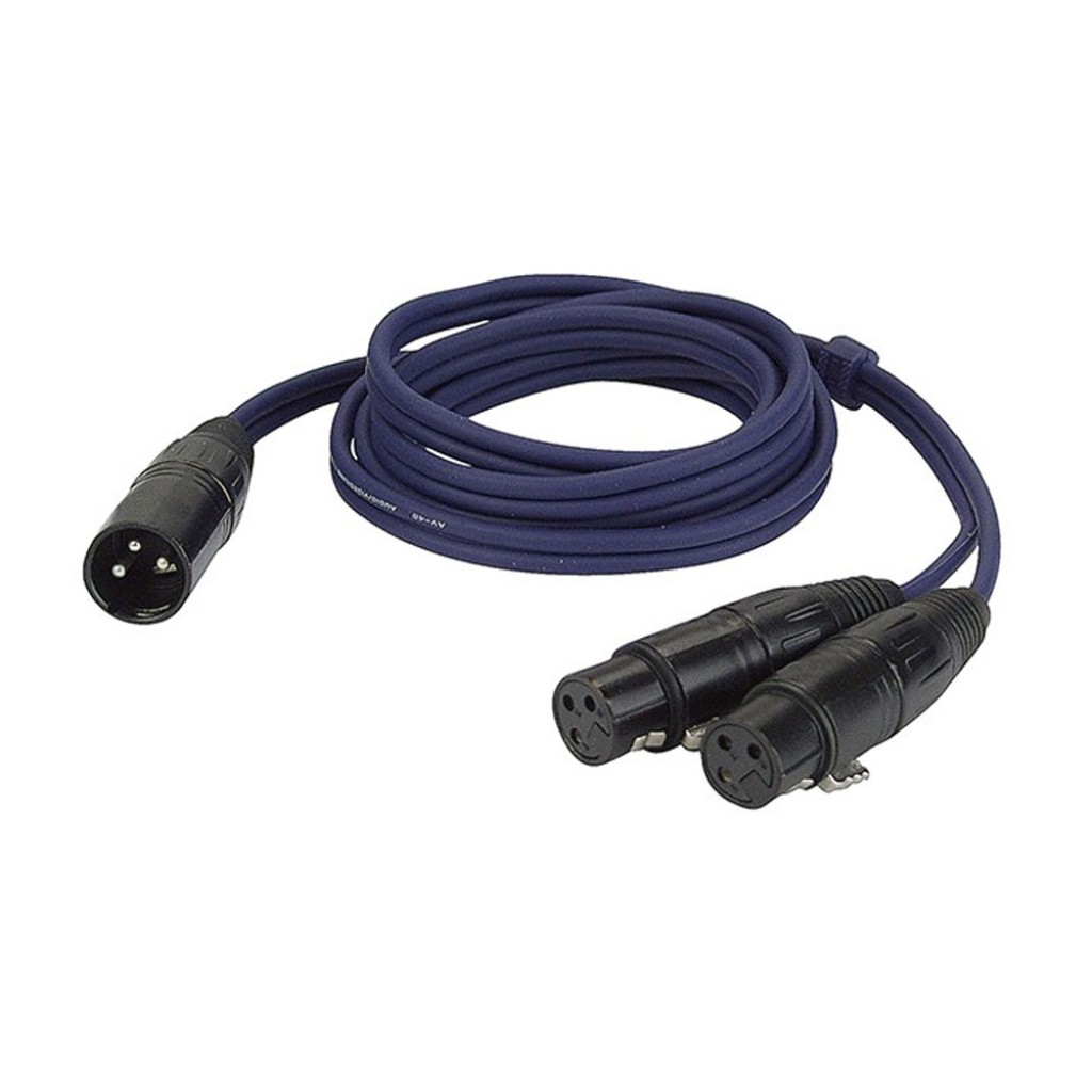 Cablu audio Y XLR tata-2XLR mama, Dap Audio FL38150, 1.5 m