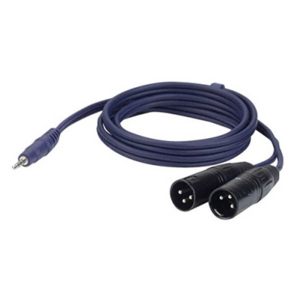 FL466 - Cablu Y Mini Jack-2 XLR 6 m|DAP Audio