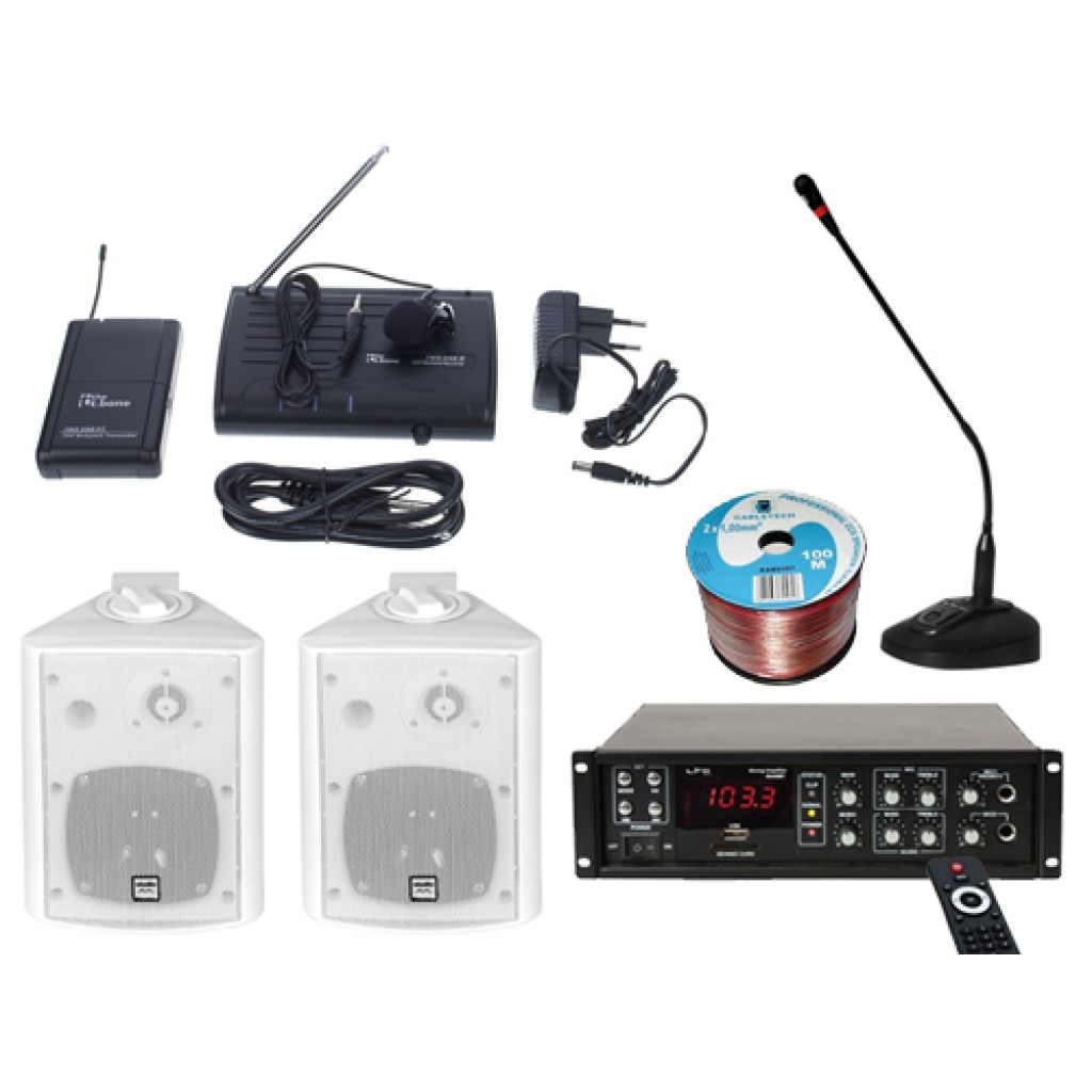 Kit sonorizare Biserica A1, USB, Bluetooth, microfon wireless
