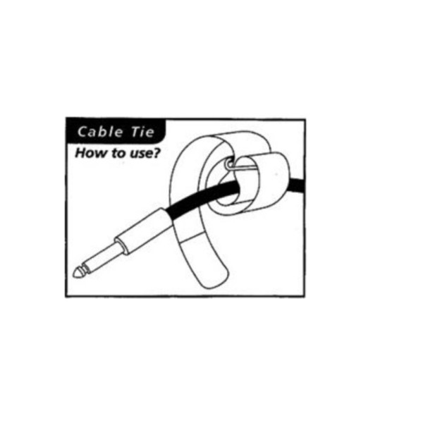 Legaturi Cablu Thomann V2030 Black 10 Pack