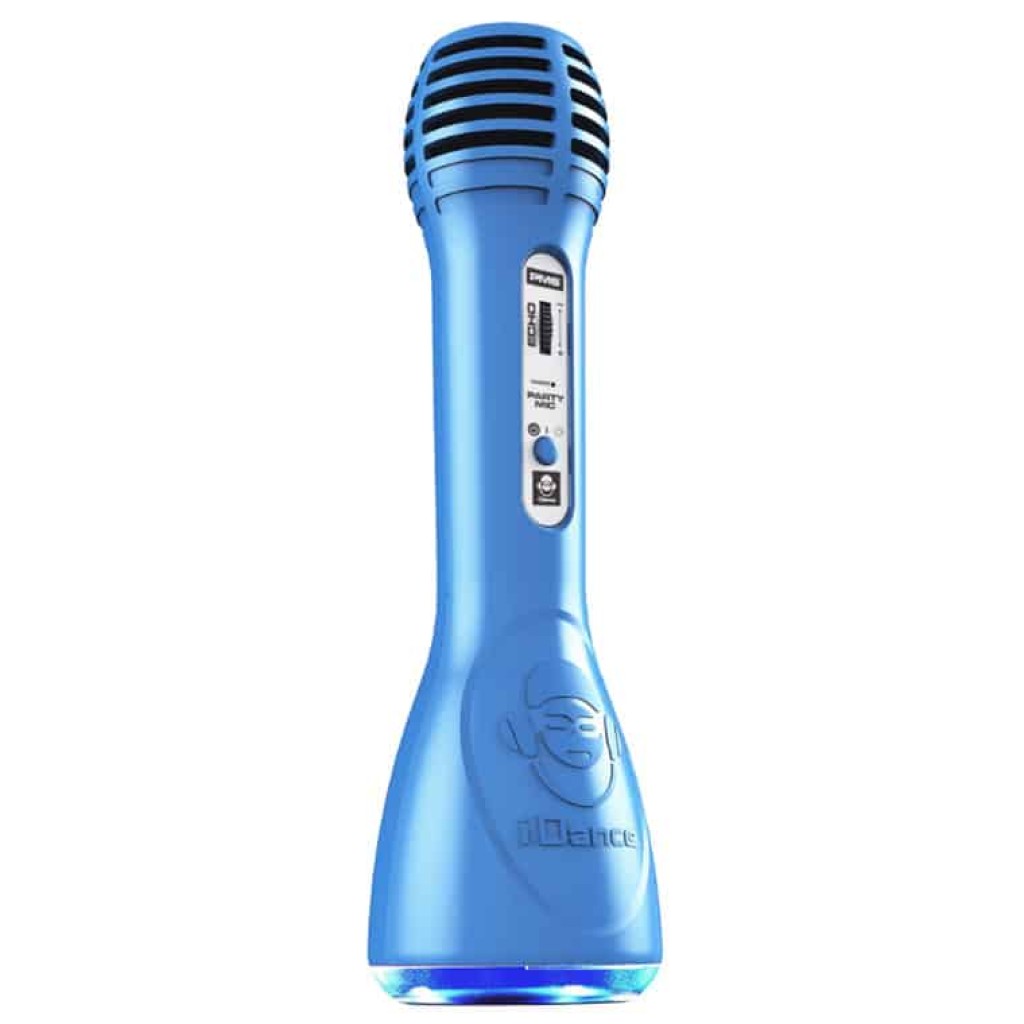 Microfon karaoke copii iDance PM6, bluetooth, cu boxa, albastru