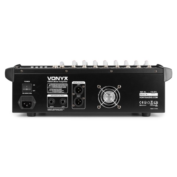 Mixer Amplificat Vonyx AM8A,DSP/Bluetooth/USB/SD/MP3