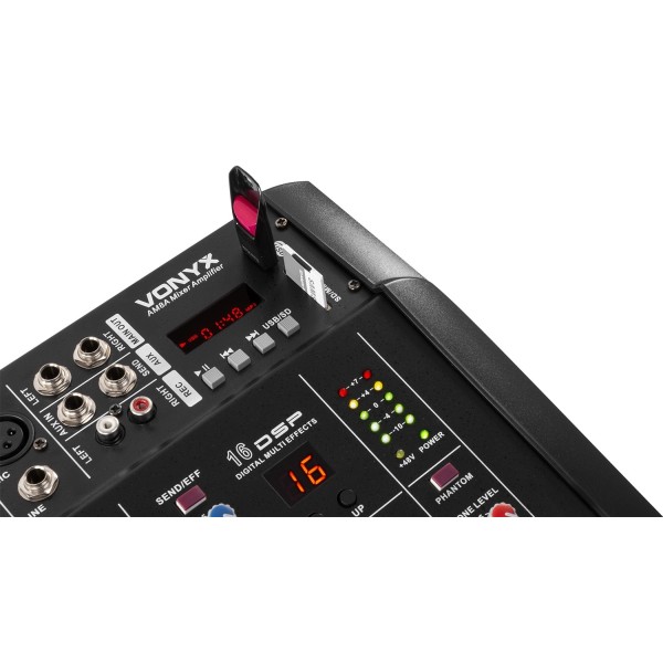 Mixer Amplificat Vonyx AM8A,DSP/Bluetooth/USB/SD/MP3