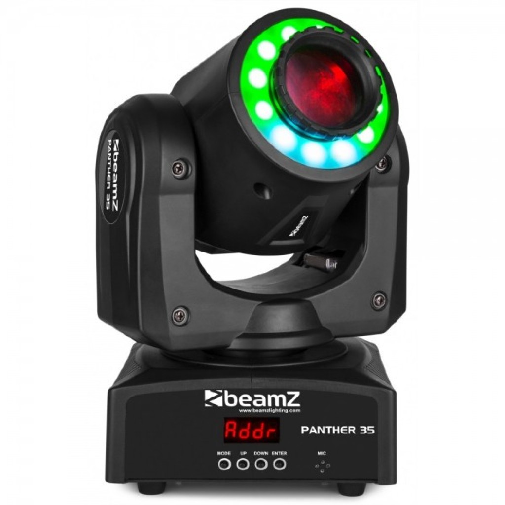 Moving Head Spot LED cu inel leduri BeamZ Panther35