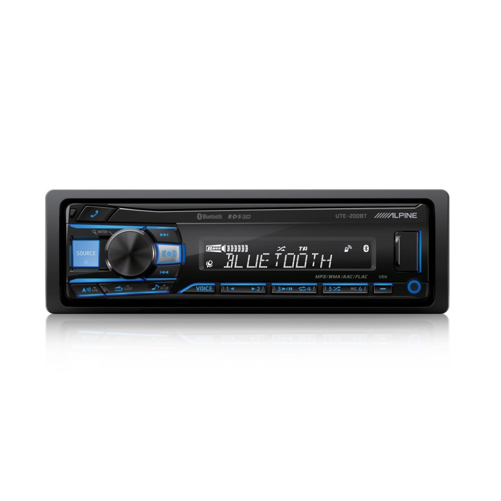 Radio Auto Alpine UTE-200BT, Bluetooth, 4x50W