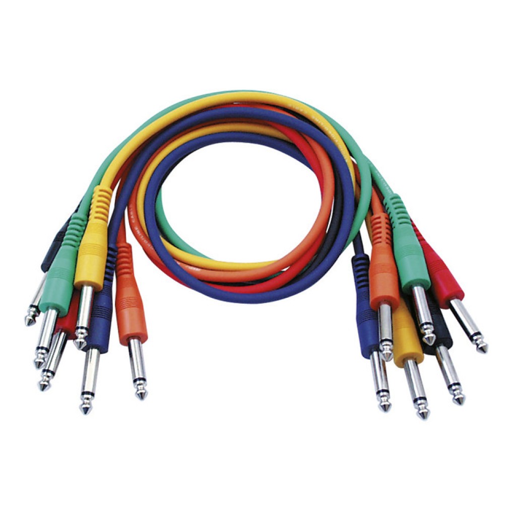 Set Cabluri Jack Dap Audio FL1160, 60 cm, 6 culori