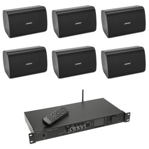 Sistem Boxe perete Bose FS4SE negre cu Amplificator wi-fi, Internet radio