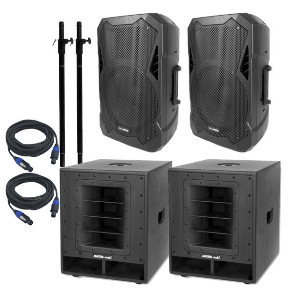 Sistem audio activ portabil Master Audio, 1400W, bluetooth