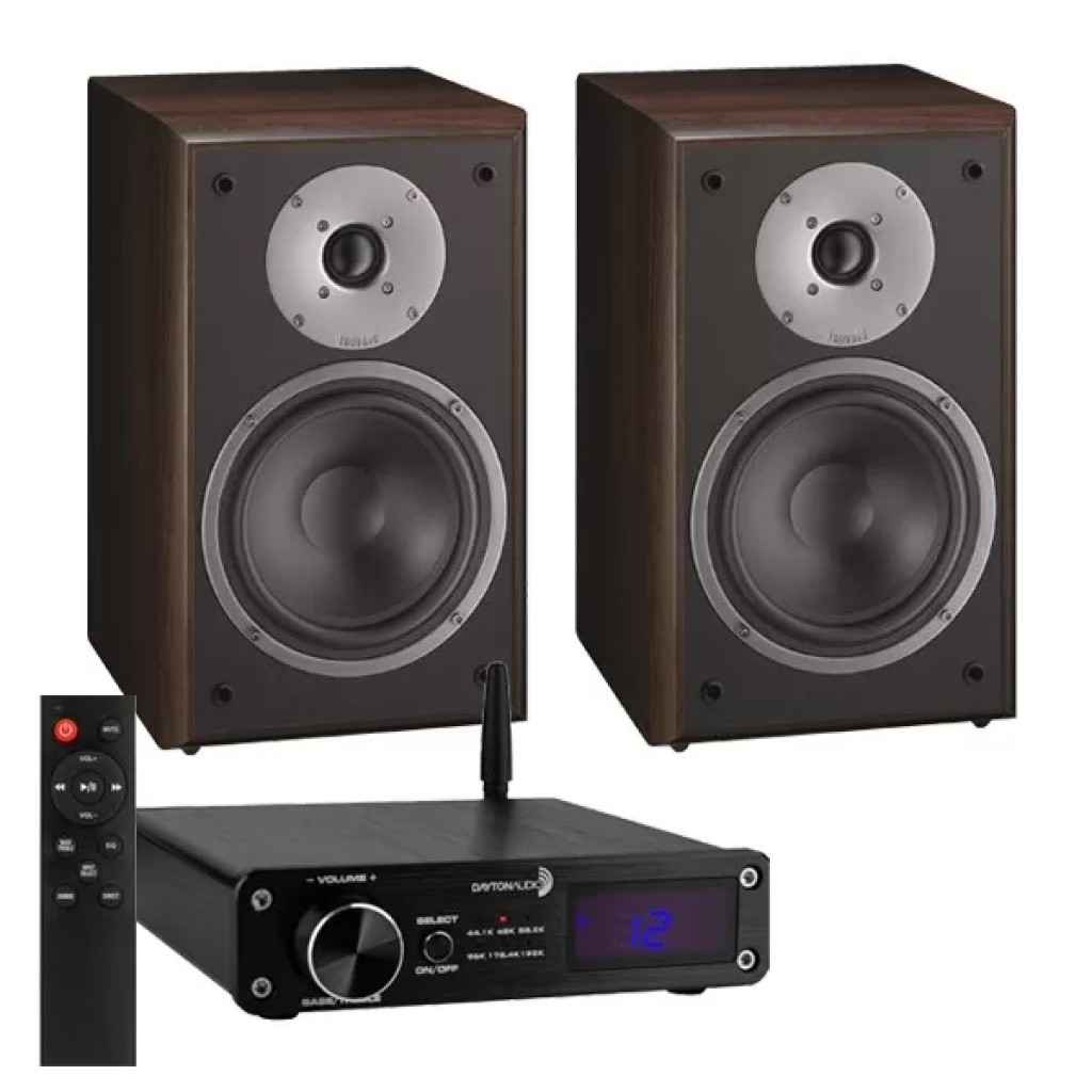 Sistem audio stereo Magnat MS202, Amplificator Dayton DTA-PRO, bluetooth, DAC, Toslink