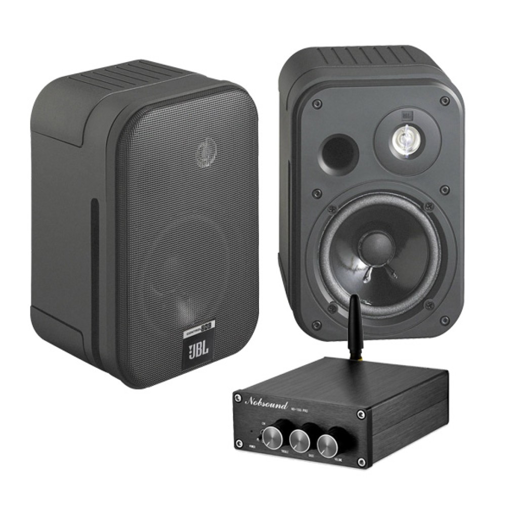 Sistem boxe JBL Control 1 Pro negru cu amplificator NS15G, Bluetooth