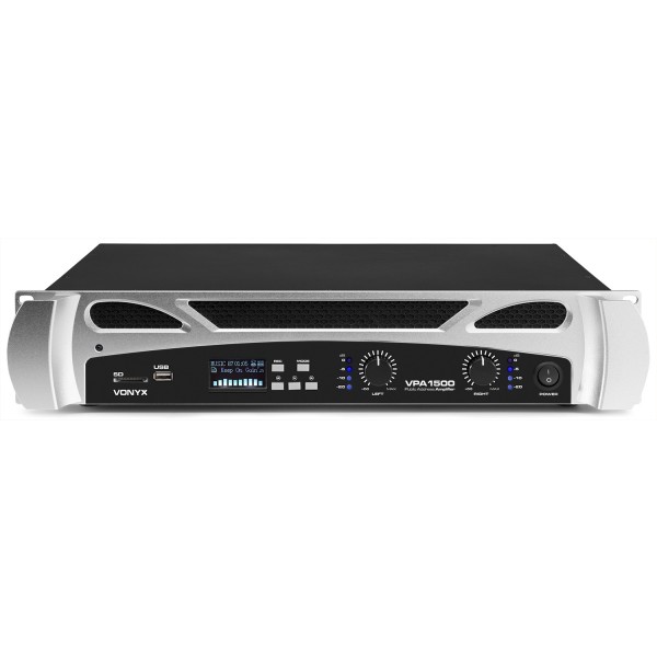 Amplificator audio Vonyx VPA1500, 2x750W, media player, bluetooth