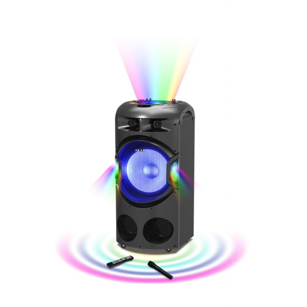 Boxa Akai DJ-BY4L, Discoball, Bluetooth, USB, microfon wireless