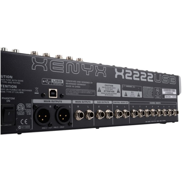 Behringer Xenyx X2222 USB Mixer audio analogic