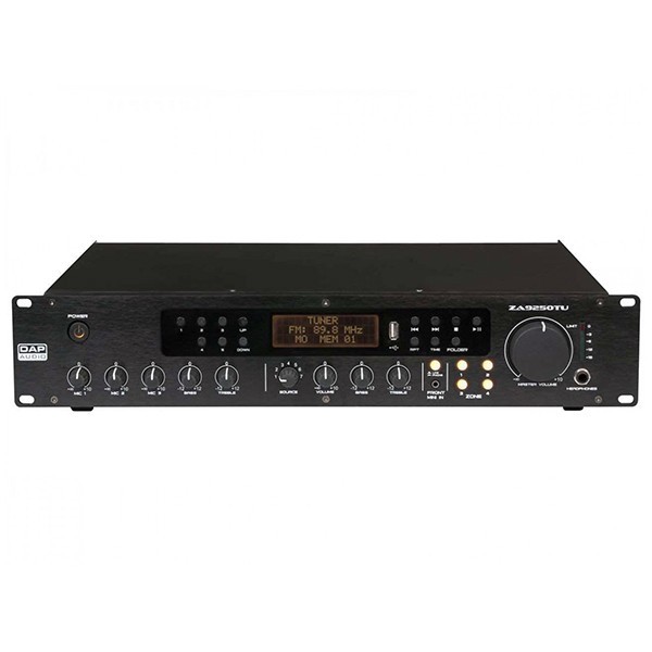 DAP-Audio ZA9250TU, Amplificator 100V cu 4 zone, FM, USB