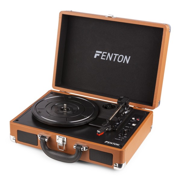Fenton RP115F, Pick-up cu Bluetooth și USB, finisaj lemn, maro