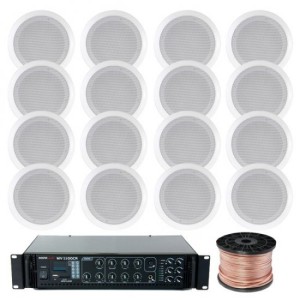 Sistem Sonorizare Multizona cu 16 boxe tavan Bluetooth, Atmos Multizona 16C