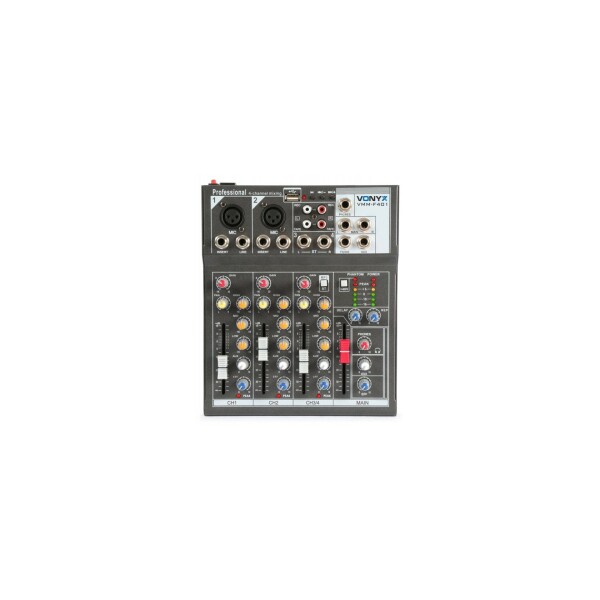 mixer audio vonyx vmm f401 cu 4 canale si player usb
