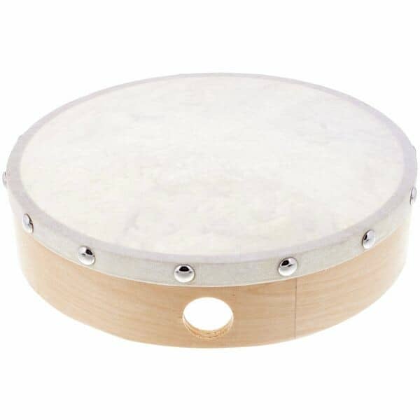 tamburina 8 inch millenium frame drum natural skin