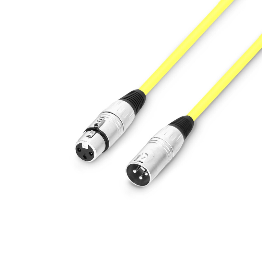 cablu xlr 0.5m adam hall cables 3 star mmf 0050 yel
