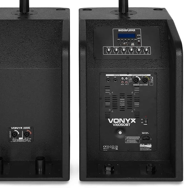 sistem sonorizare vonix vx1050bt, 2 subwoofere, 2 sateliti, 600w
