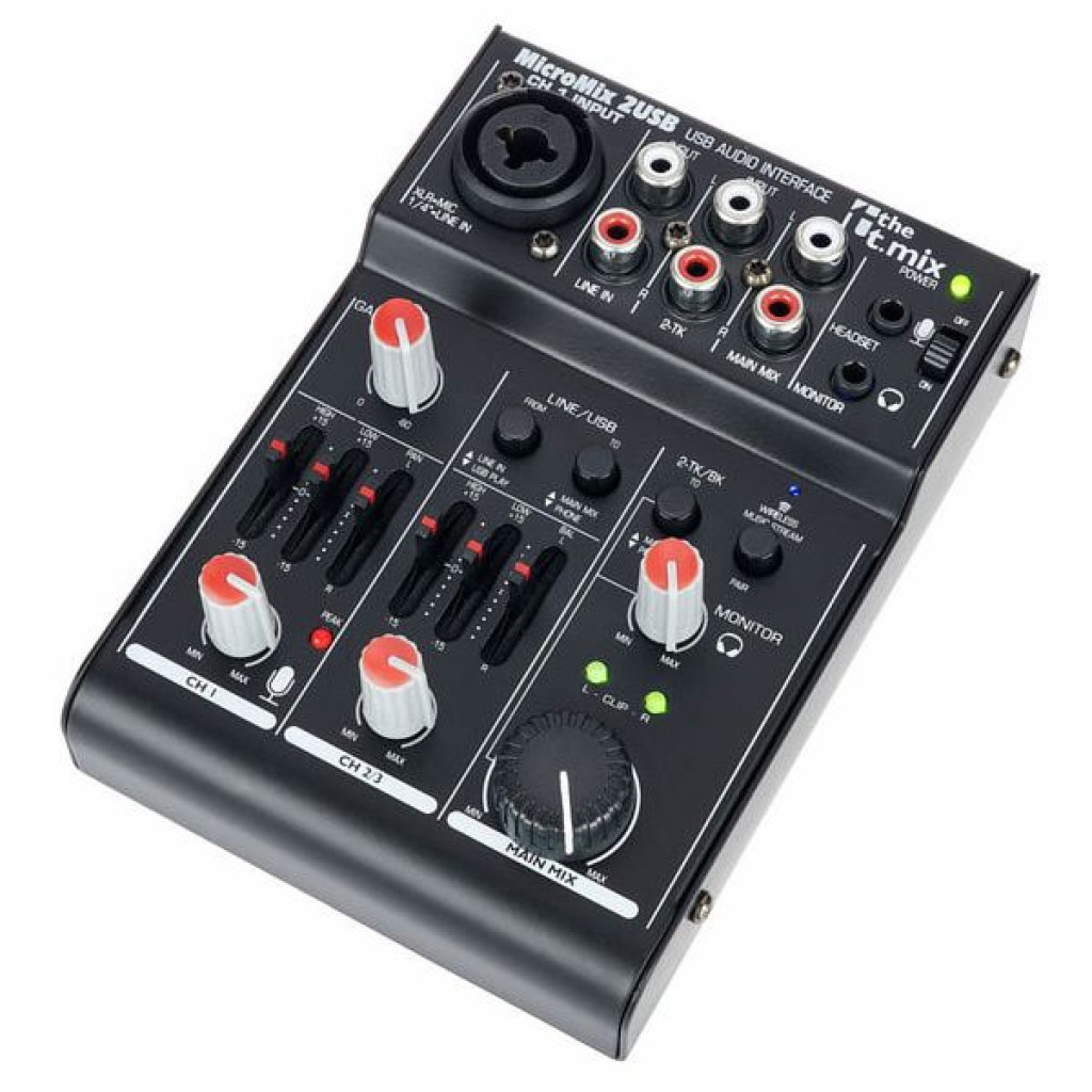 mixer audio 5 canale the t.mix micromix 2 usb