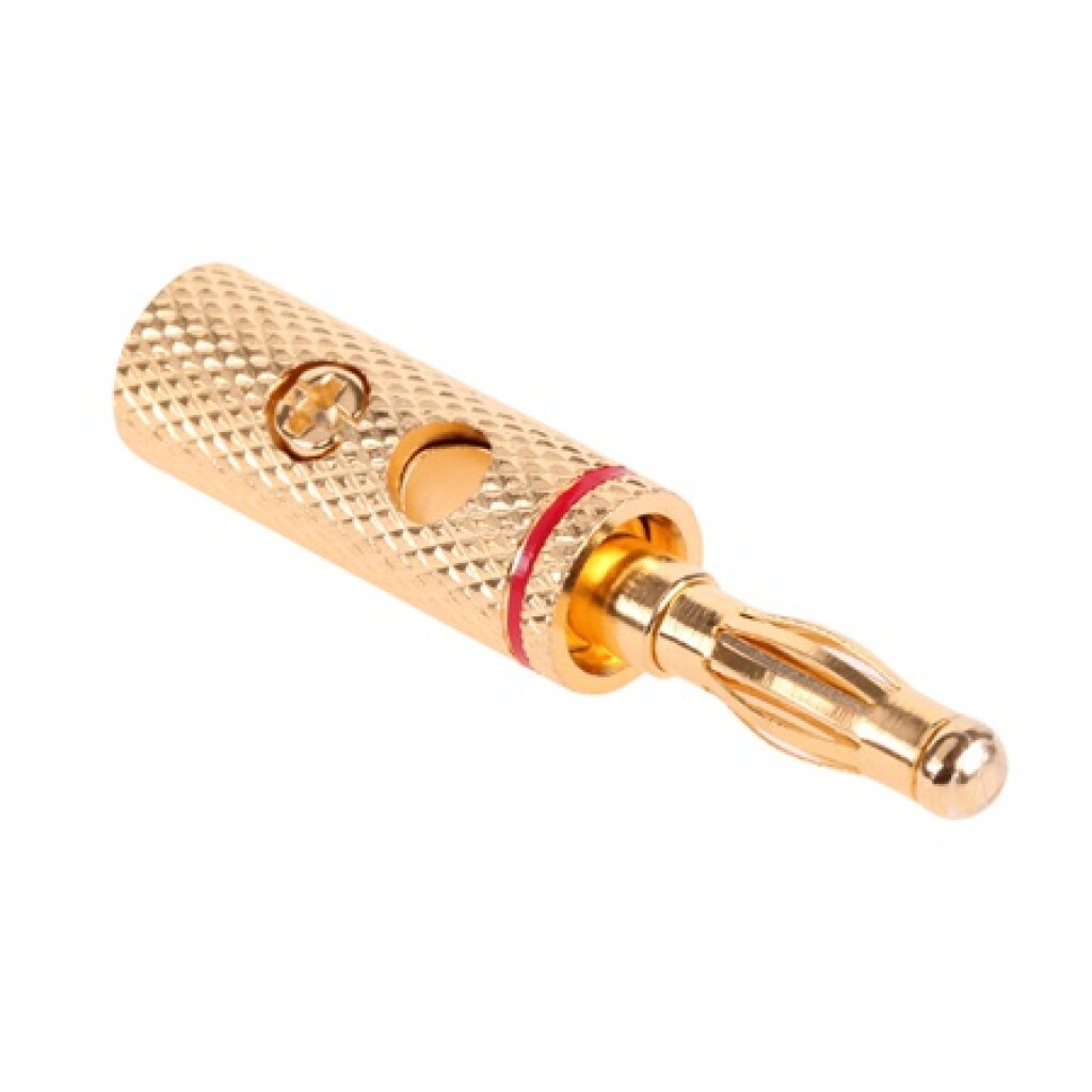 Conector Banana 4mm Gold L-Audio WTY0203