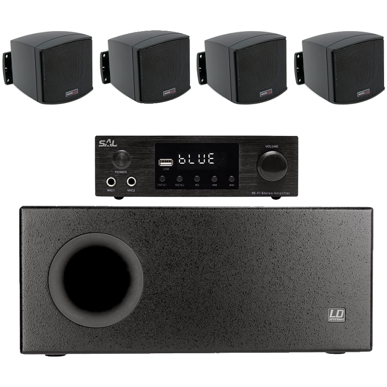 Sistem sonorizare cafenea 4.1-NS15G Bluetooth, 2x100W