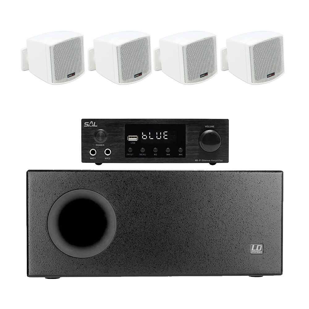 Sistem sonorizare restaurant 4.1 Atmos Omni-26 alb