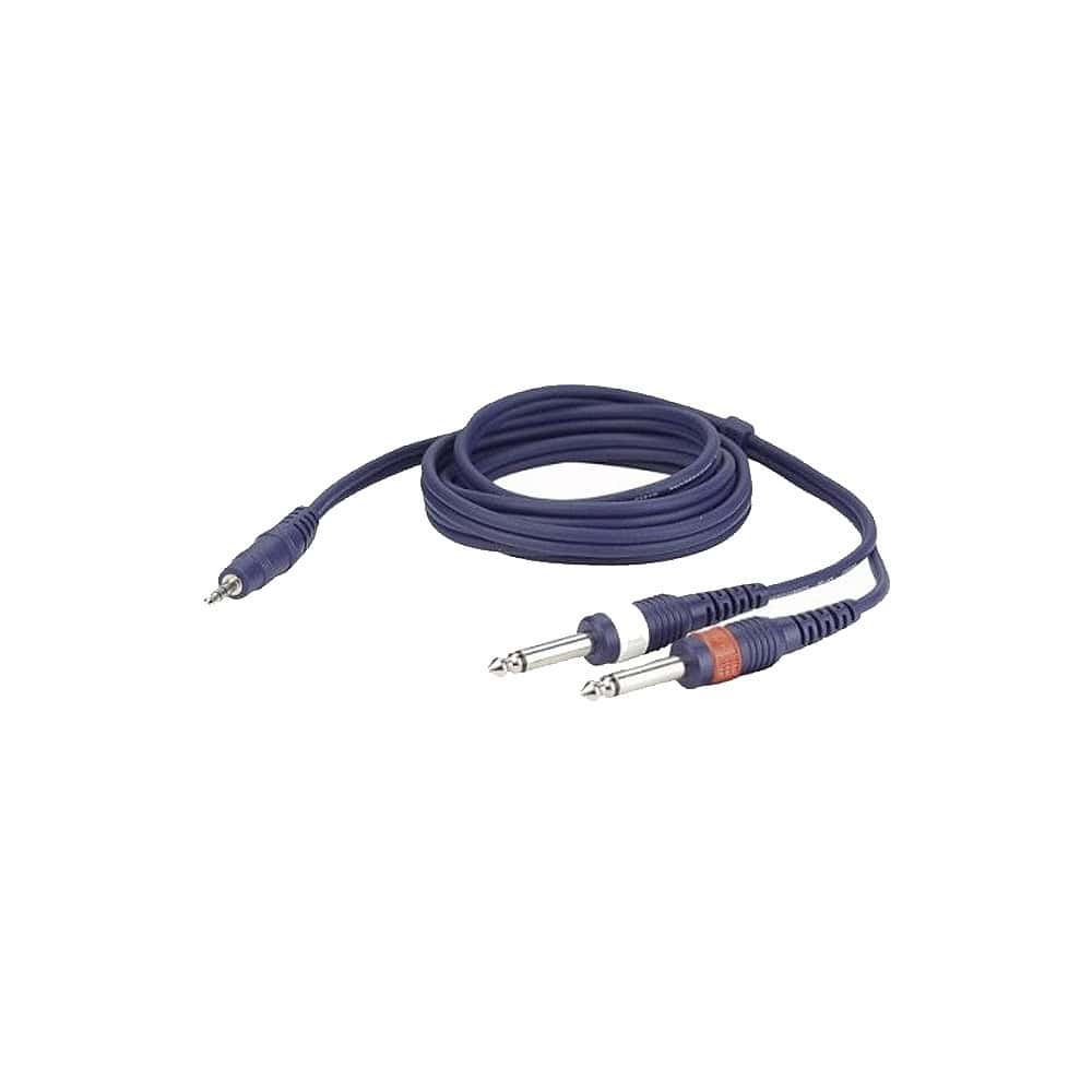 Cablu Jack mic la 2 Jack mare 3m DAP Audio FL313