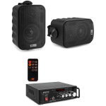 Sistem audio cafenea 2 boxe, amplificator bluetooth, 2x25W