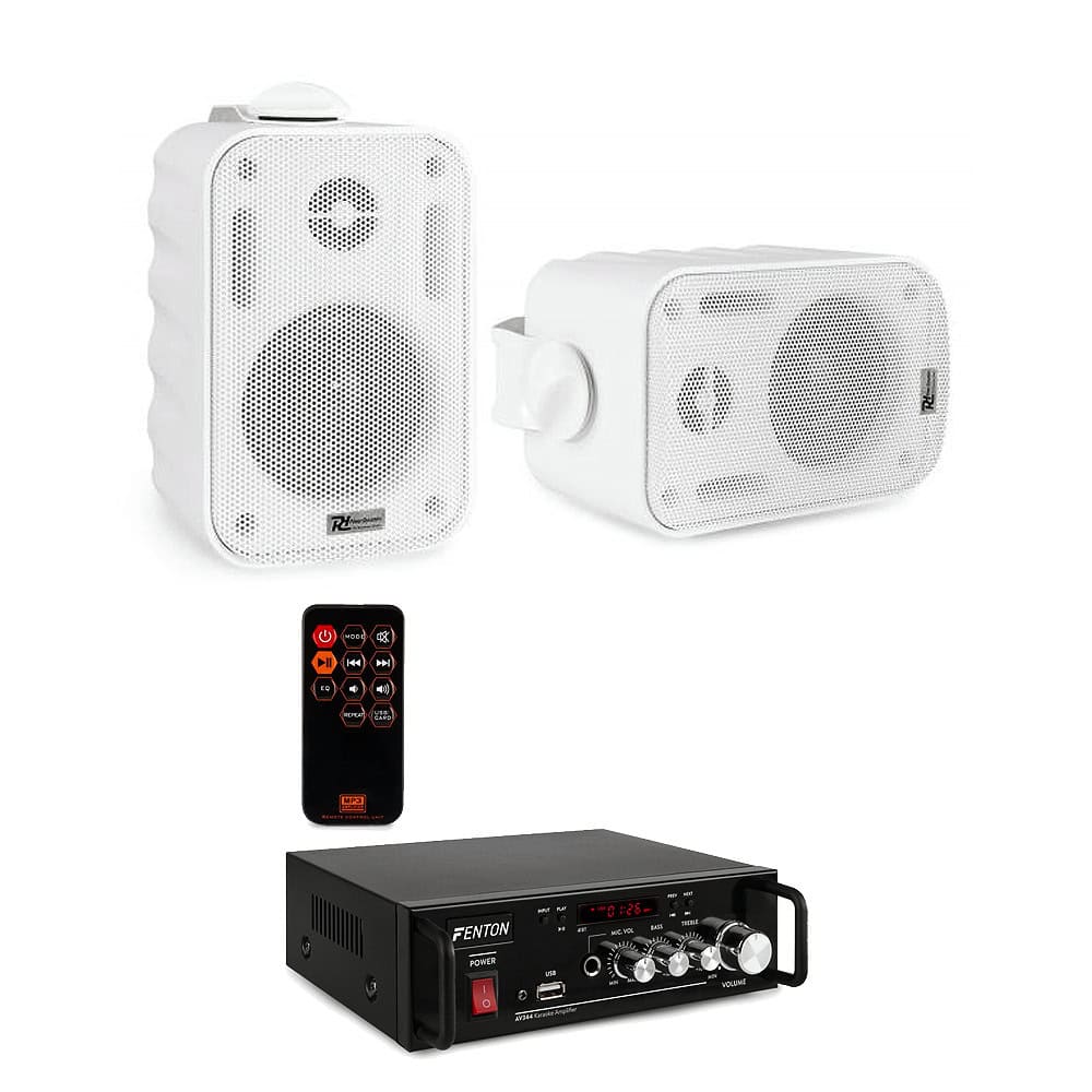 Sistem sonorizare 2 boxe exterior cu bluetooth