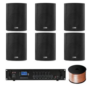 Sistem 6 boxe exterior BC40V negre