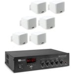 Sistem audio 6 boxe Omni 201 white, bluetooth, USB, FM