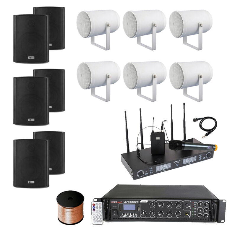 Kit Boxe Biserica cu microfoane wireless – Biserica Pro S6