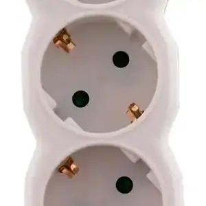 Prelungitor 4 prize WELL 1.5M, cablu 3x1.5mmp Alb