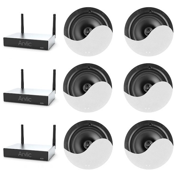 Sistem multiroom cu boxe tavan PD CSP5, Tibo Bond 4, 3 zone, bluetooth, wi-fi