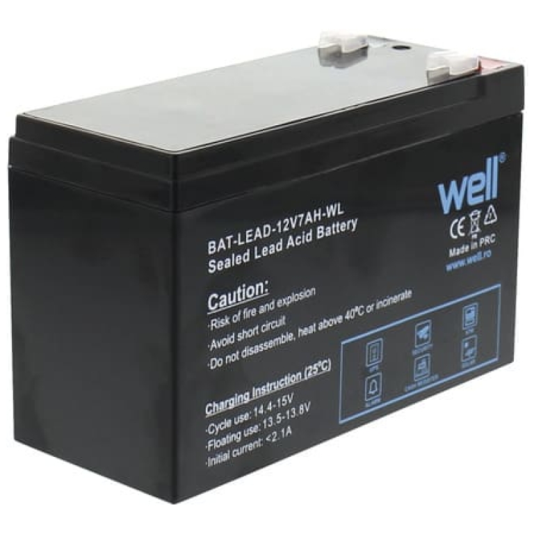 acumulator 12v 7ah plumb acid well