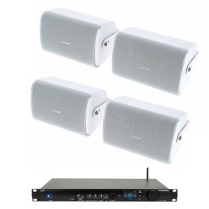 sistem boxe perete bose fs4se alb cu amplificator wi fi, internet radio