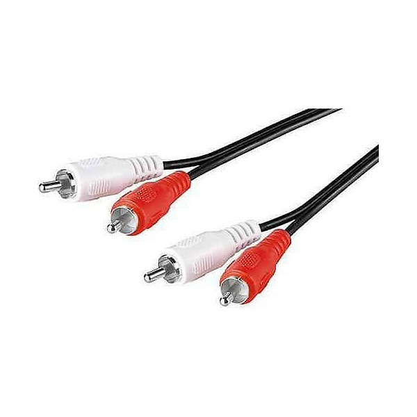 Cablu audio 2x RCA tata la 2x RCA tata 1.5m Goobay
