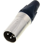 Conector XLR tata 3 pini Neutrik NC3MXX - contacte argintate