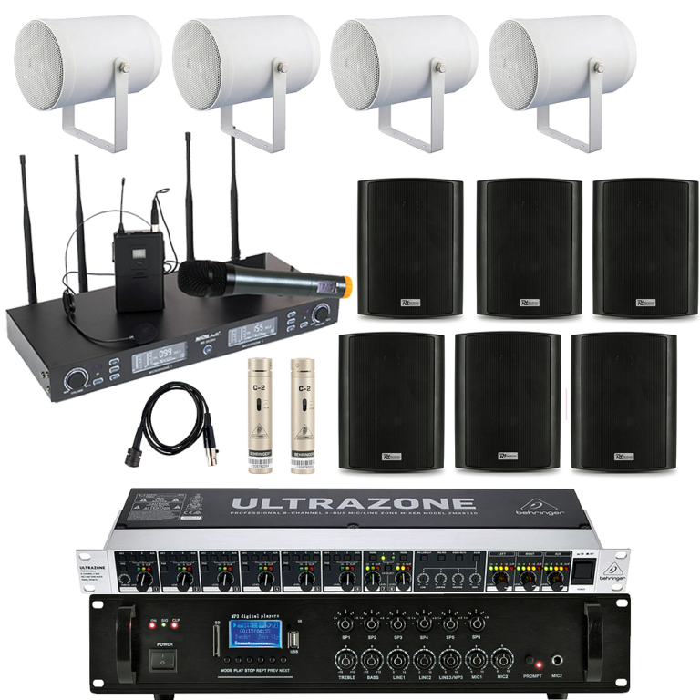 Sistem Profesional Sonorizare Biserica Pro S5, bluetooth, USB